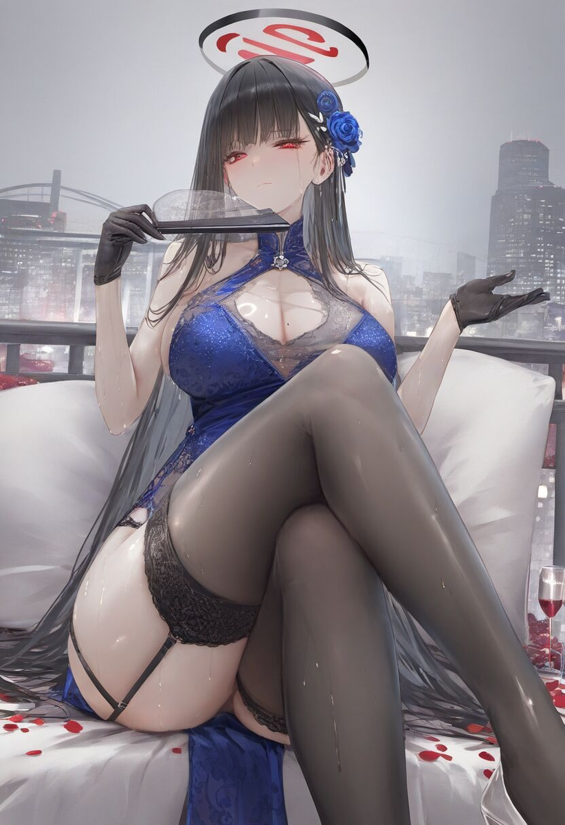 旗袍-pixiv插画-作品交流服务