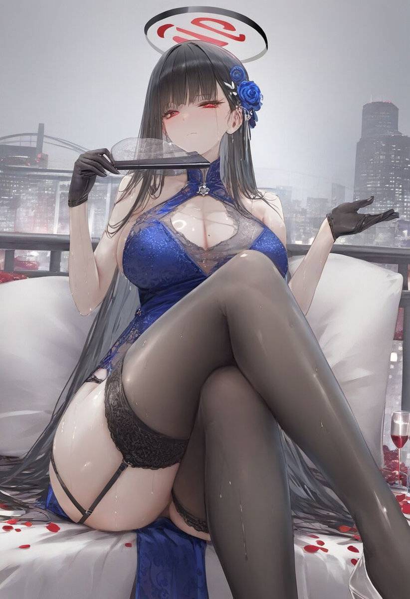 旗袍-pixiv插画-作品交流服务