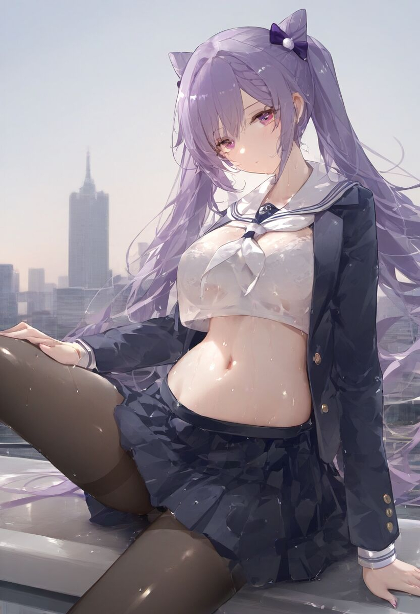 jk刻晴-pixiv插画-作品交流服务