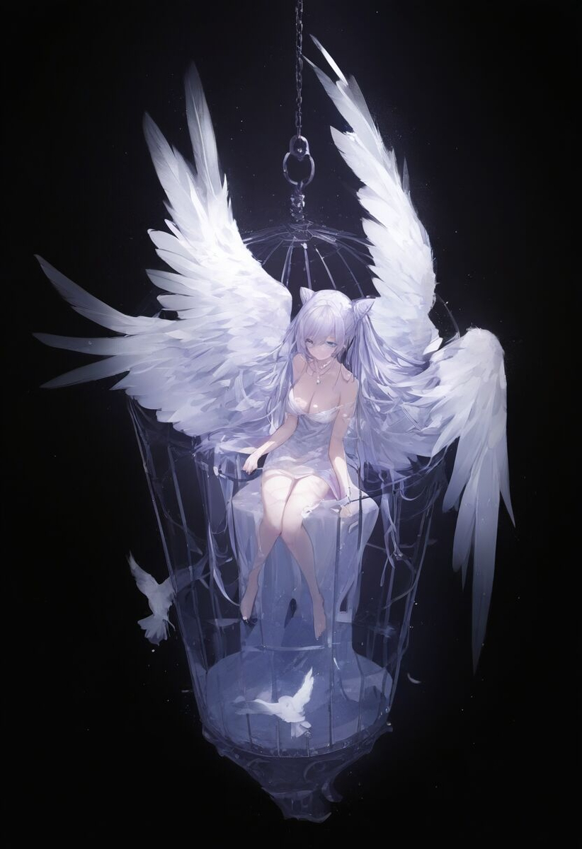 笼中鸟-pixiv插画-作品交流服务