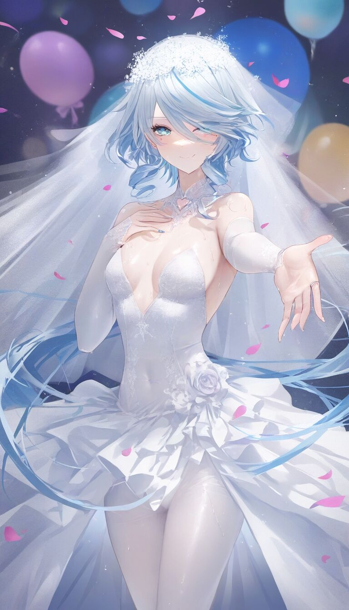 花嫁-pixiv插画-作品交流服务