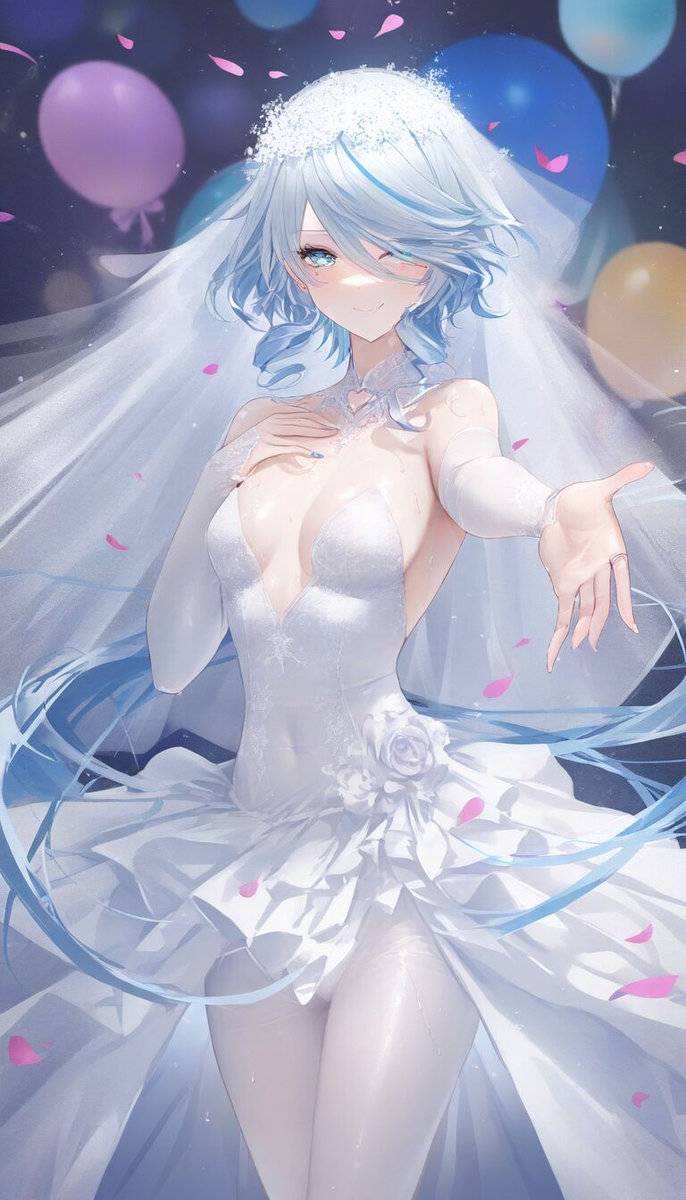 花嫁-pixiv插画-作品交流服务