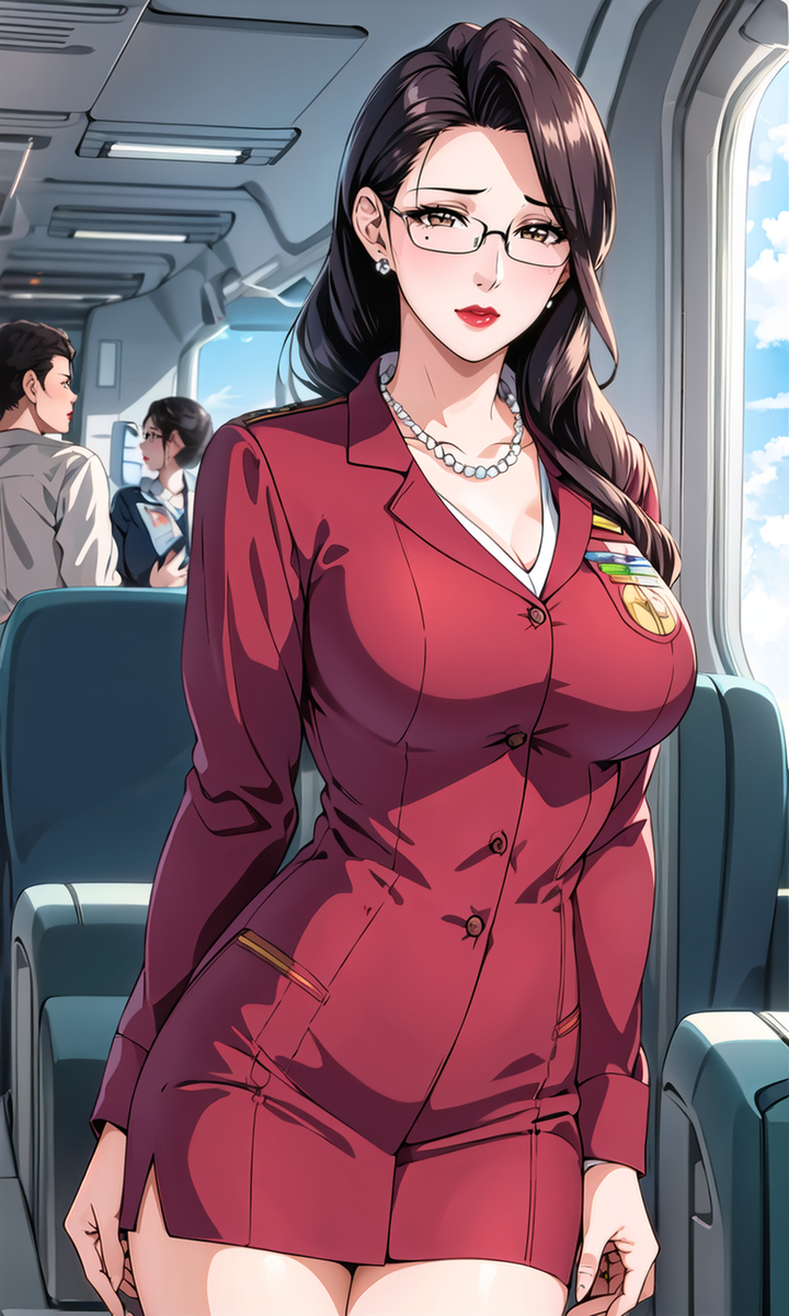 空姐阿姨 CA Aunt-pixiv插画-作品交流服务