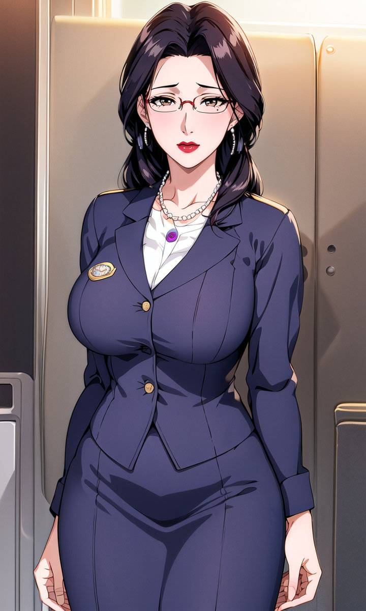 空姐阿姨 CA Aunt-pixiv插画-作品交流服务
