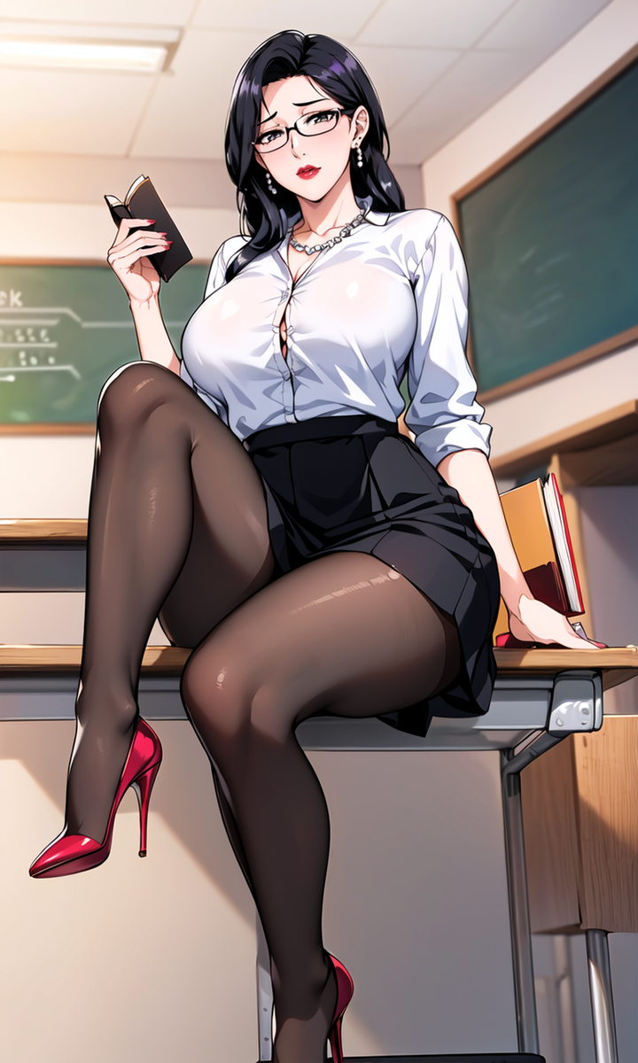 黑丝教师妈妈-pixiv插画-作品交流服务