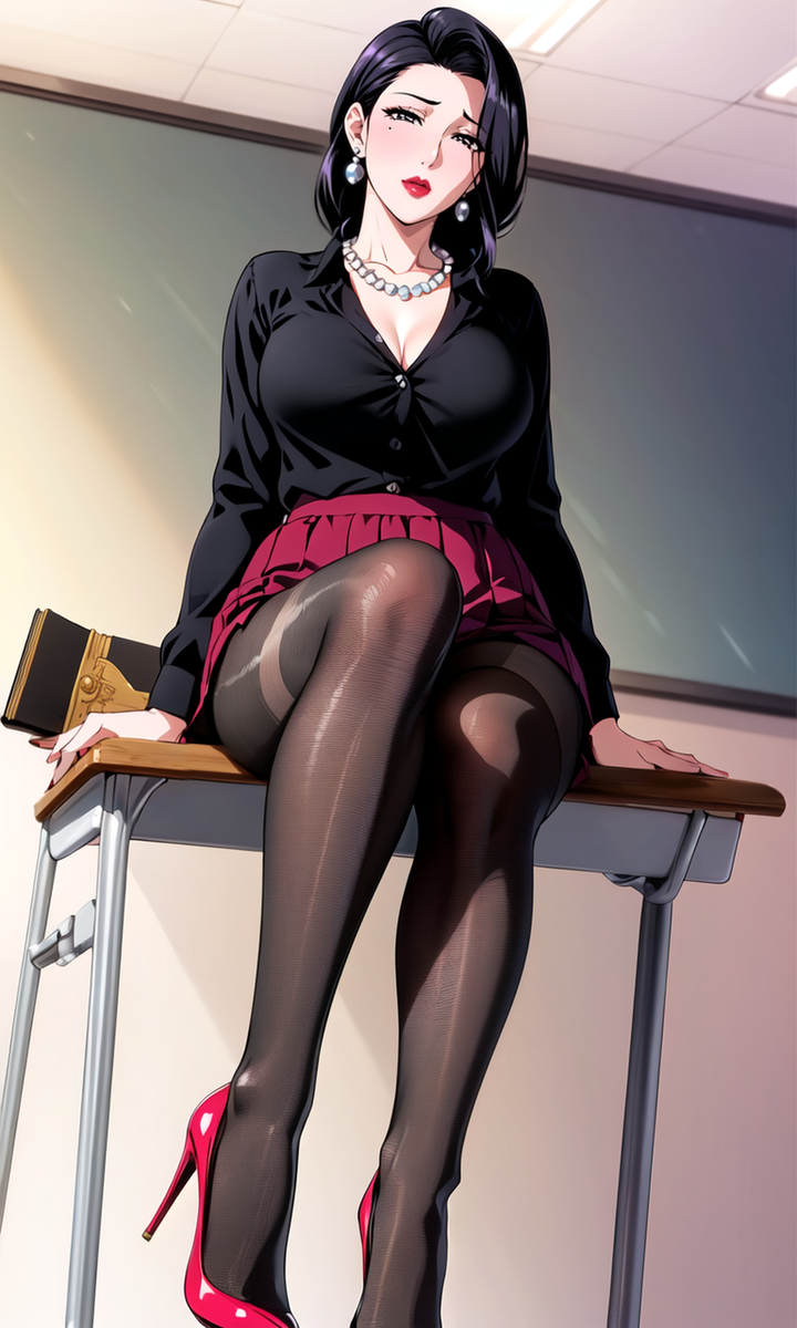 黑丝教师妈妈-pixiv插画-作品交流服务