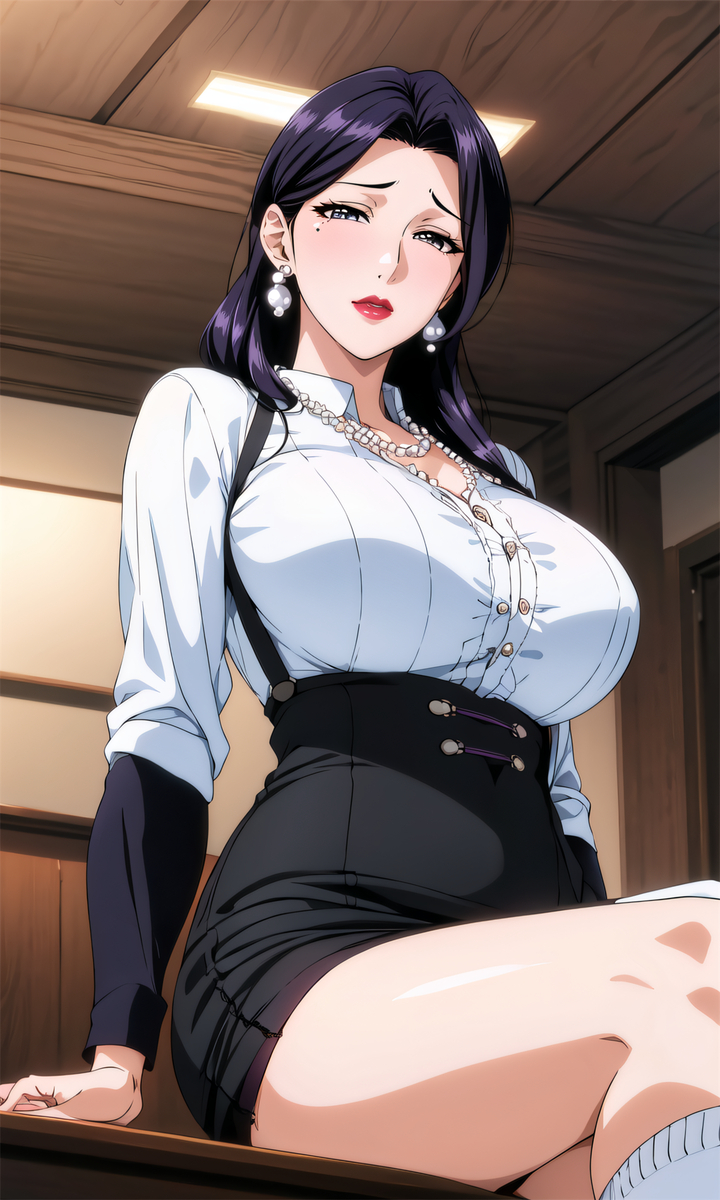 白衬衫妈妈-pixiv插画-作品交流服务