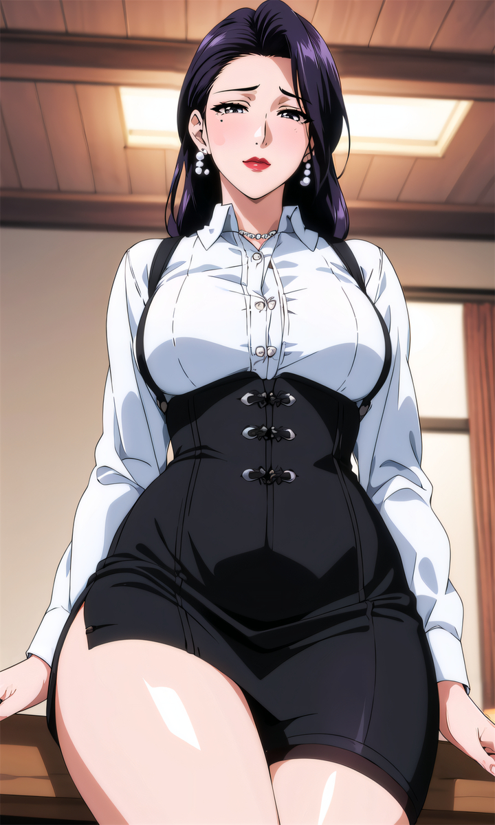 白衬衫妈妈-pixiv插画-作品交流服务