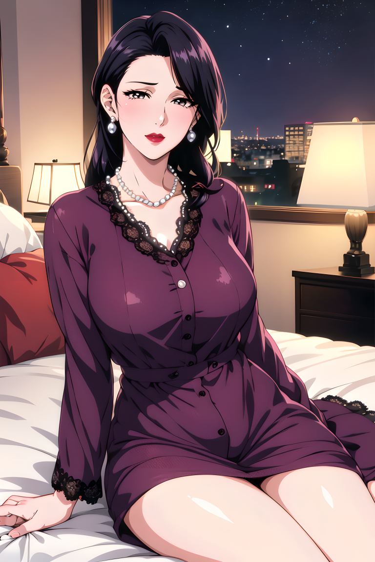 睡衣妈妈-pixiv插画-作品交流服务