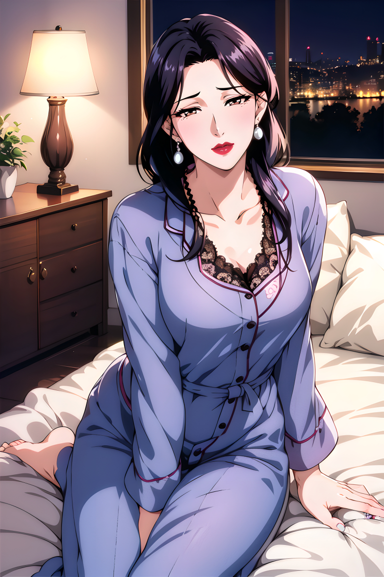 睡衣妈妈-pixiv插画-作品交流服务