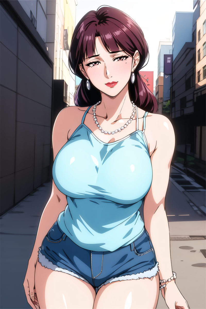 图片[13]-背心热裤阿姨-pixiv插画-作品交流服务