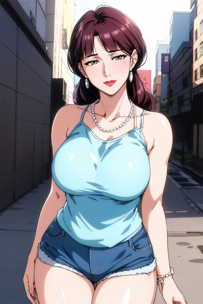 图片[13]-背心热裤阿姨-pixiv插画-作品交流服务