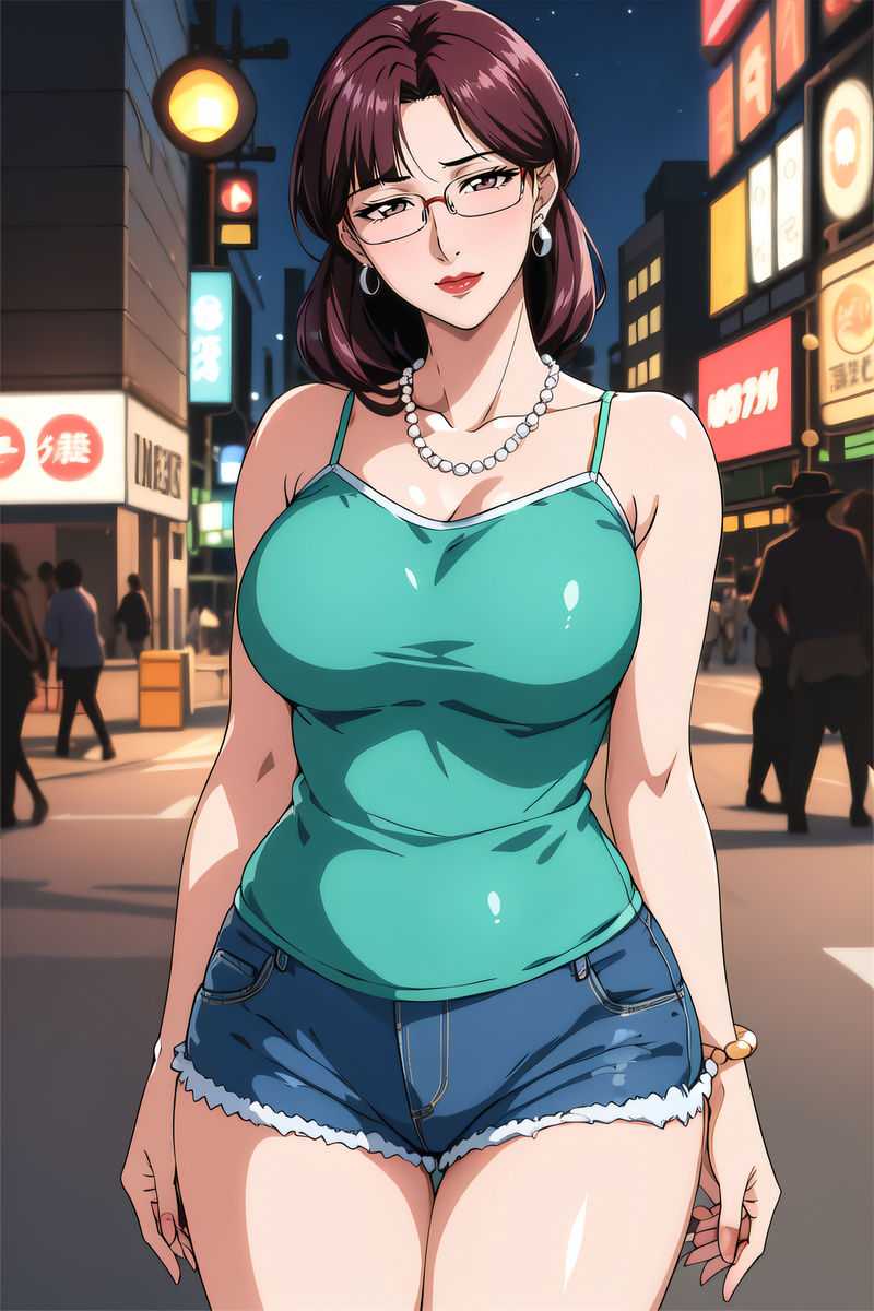 图片[15]-背心热裤阿姨-pixiv插画-作品交流服务