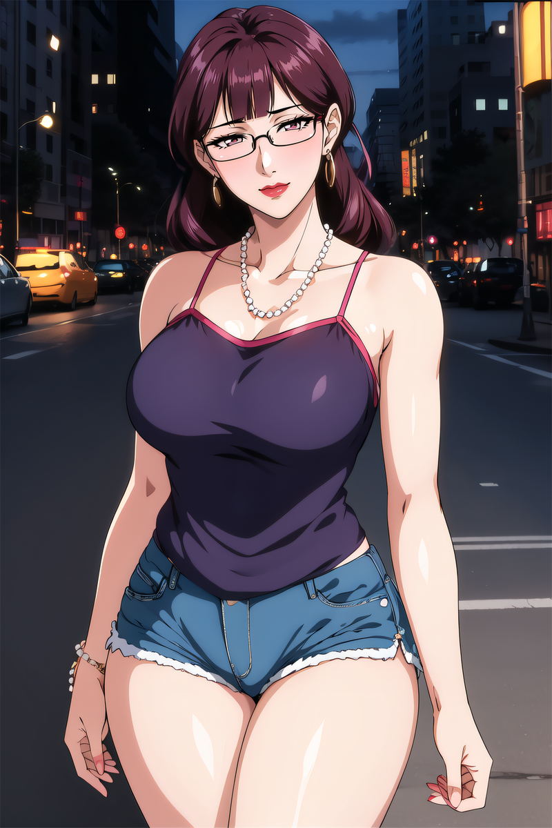 图片[6]-背心热裤阿姨-pixiv插画-作品交流服务