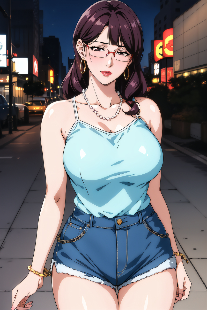 图片[7]-背心热裤阿姨-pixiv插画-作品交流服务