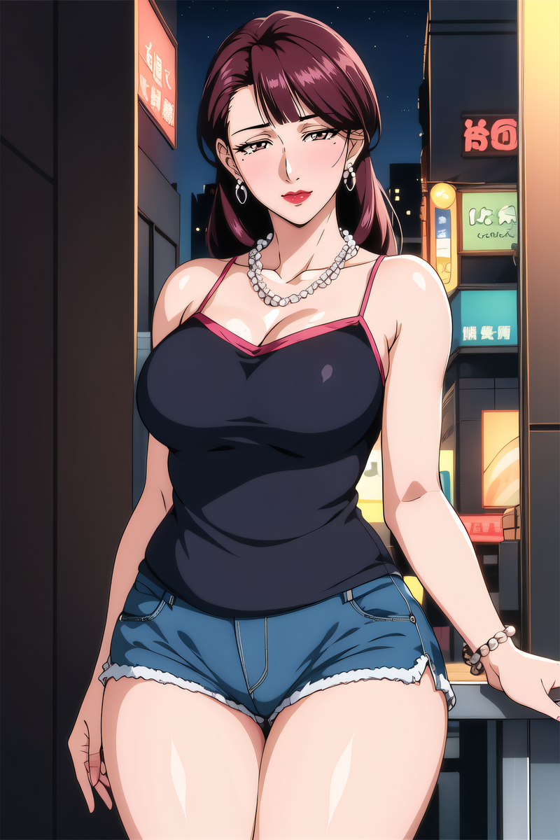 图片[9]-背心热裤阿姨-pixiv插画-作品交流服务