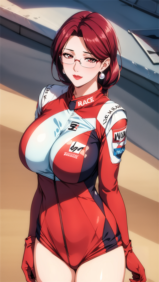 赛车女郎-pixiv插画-作品交流服务