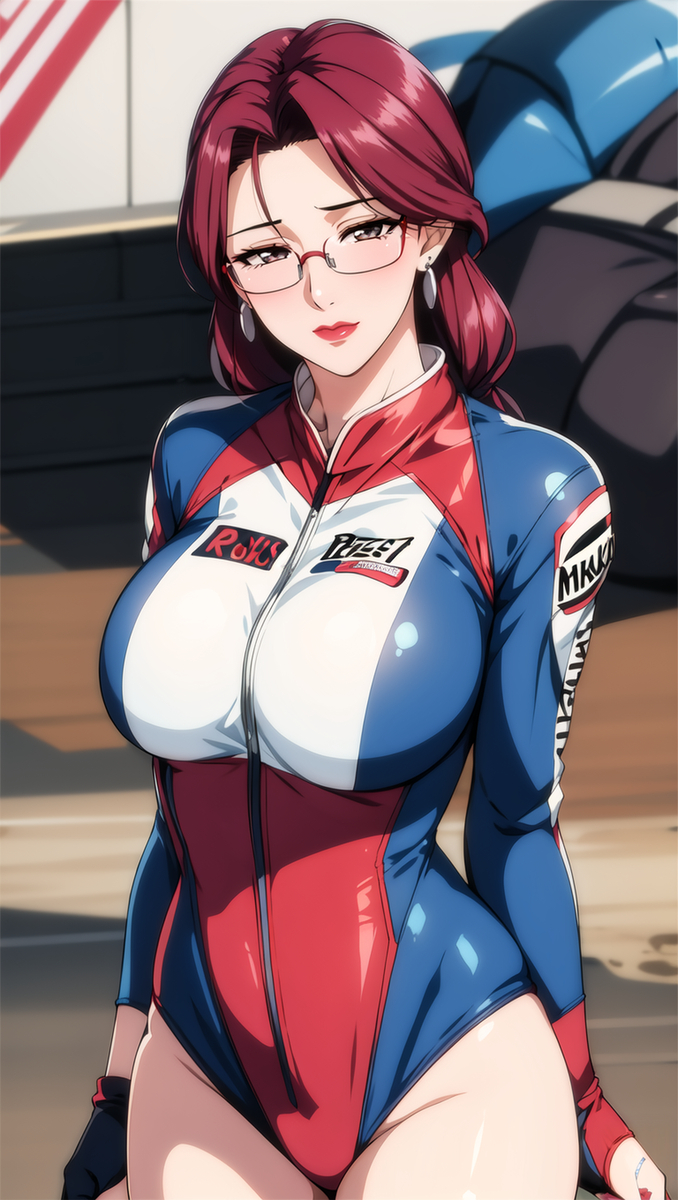 赛车女郎-pixiv插画-作品交流服务