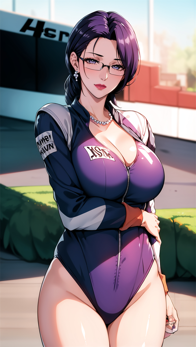 赛车女郎-pixiv插画-作品交流服务