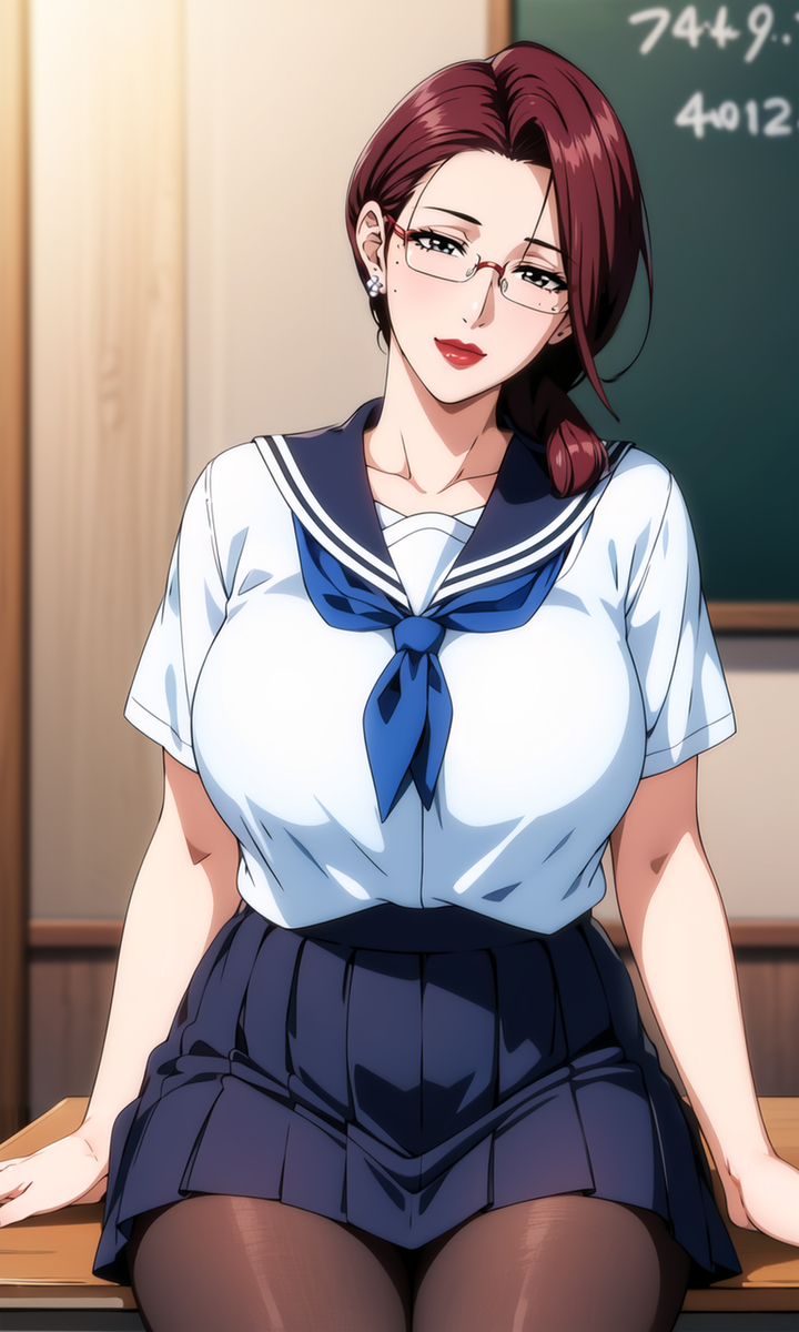 水手服妈妈-pixiv插画-作品交流服务