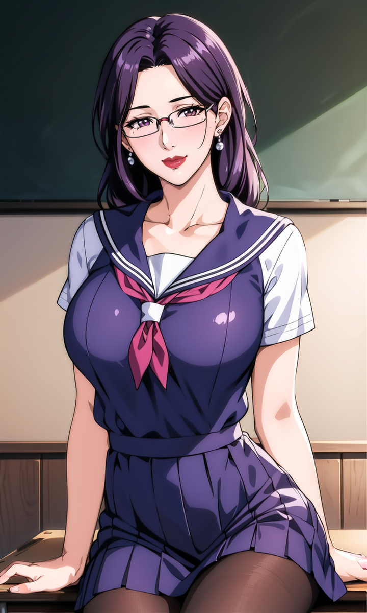 水手服妈妈-pixiv插画-作品交流服务