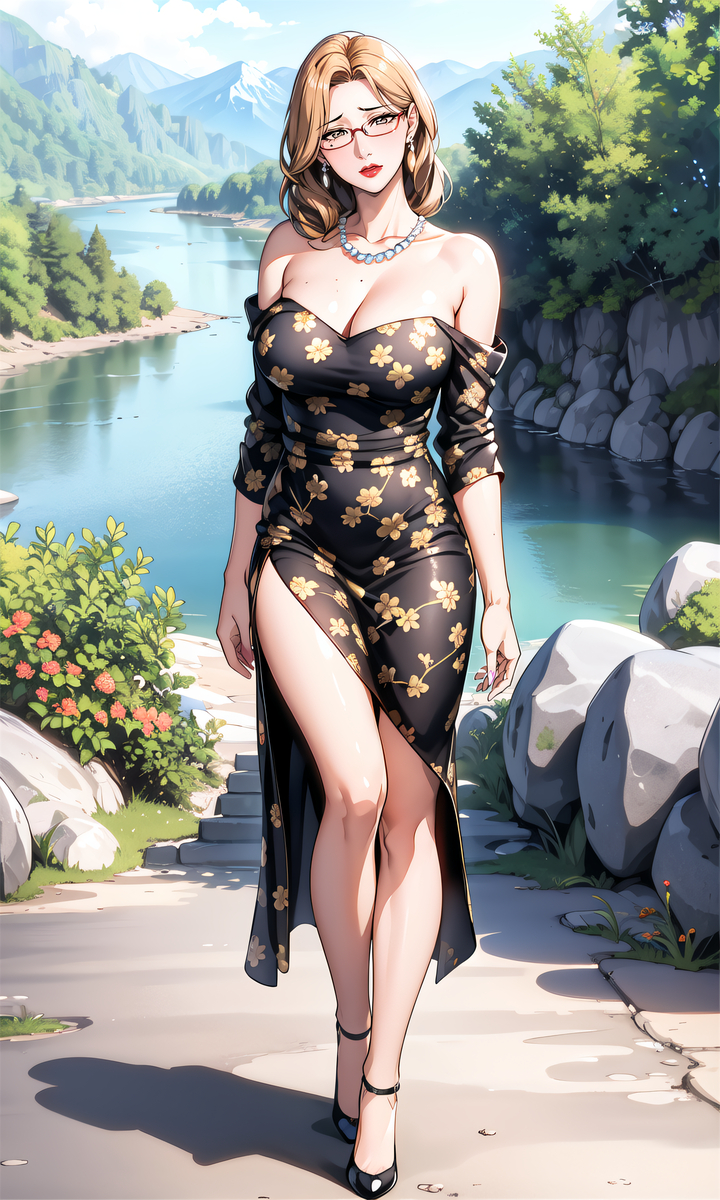 连衣裙妈妈-pixiv插画-作品交流服务