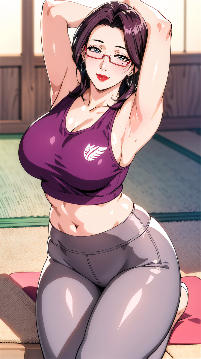 瑜伽妈妈-pixiv插画-作品交流服务