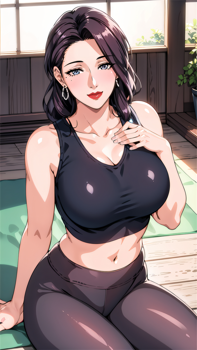 瑜伽妈妈-pixiv插画-作品交流服务