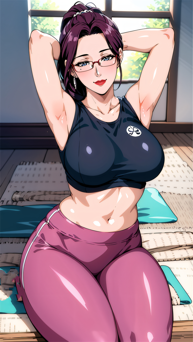 瑜伽妈妈-pixiv插画-作品交流服务