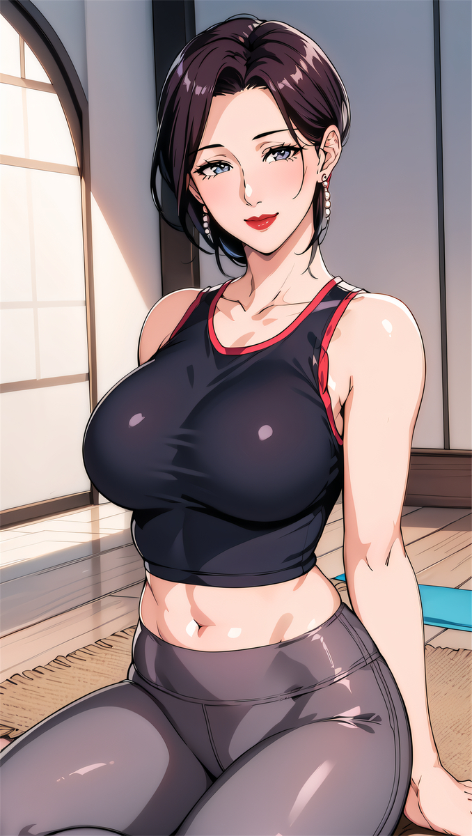 瑜伽妈妈-pixiv插画-作品交流服务