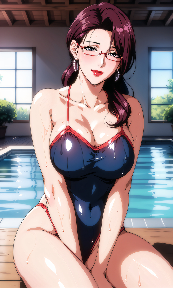 泳装妈妈-pixiv插画-作品交流服务