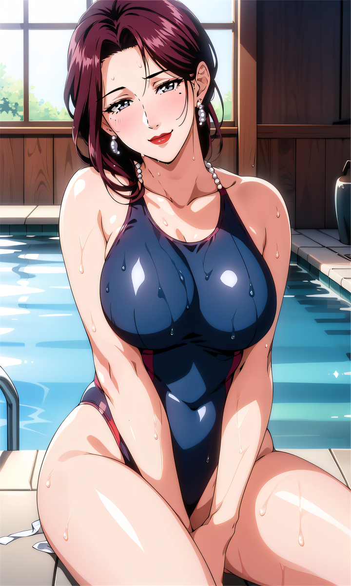 泳装妈妈-pixiv插画-作品交流服务