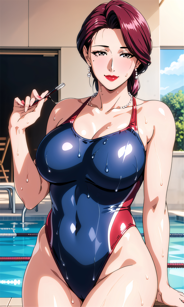 泳装妈妈-pixiv插画-作品交流服务