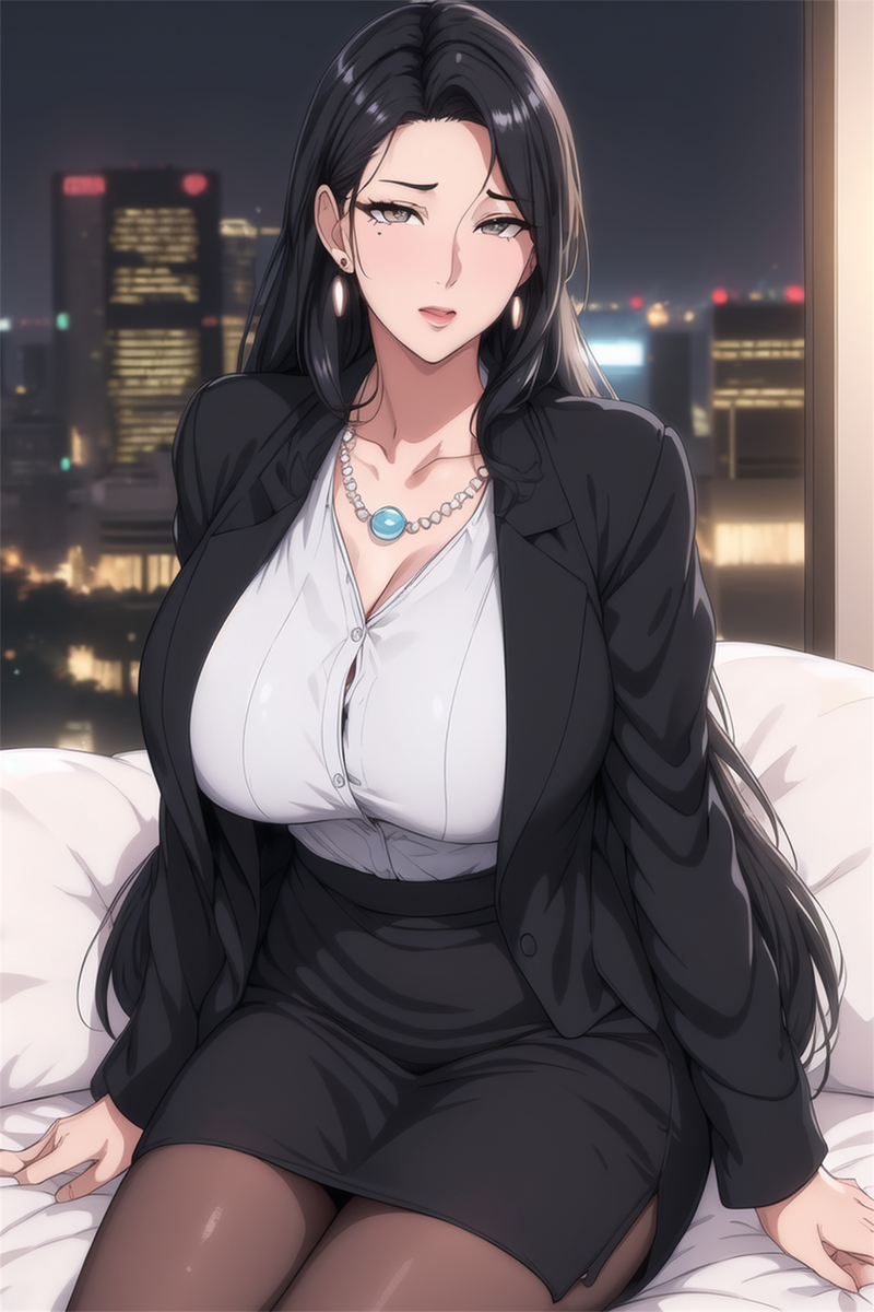 情趣OL妈妈-pixiv插画-作品交流服务