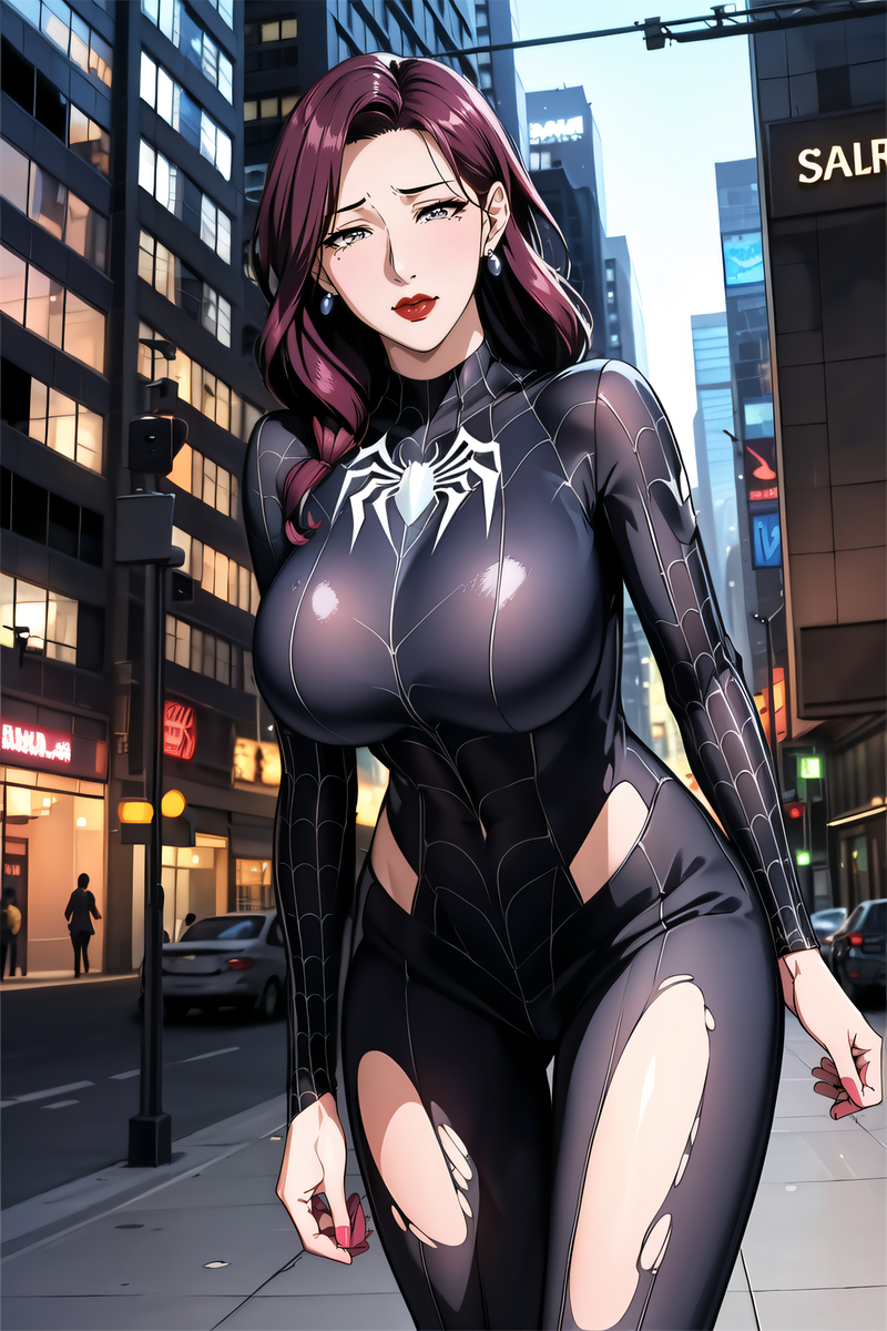 蜘蛛侠妈妈-pixiv插画-作品交流服务