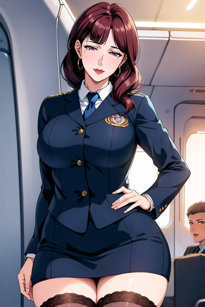 图片[15]-女警妈妈 空乘阿姨-pixiv插画-作品交流服务