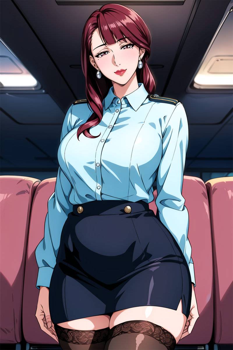 图片[16]-女警妈妈 空乘阿姨-pixiv插画-作品交流服务