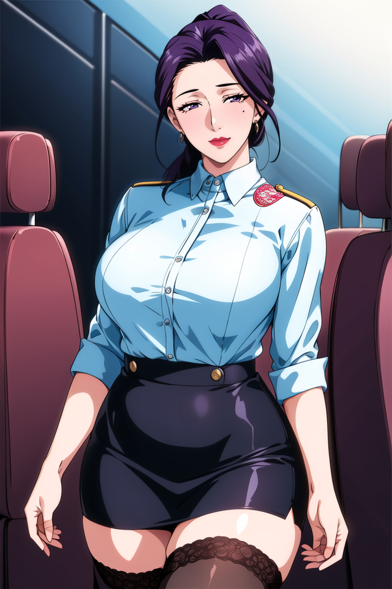 图片[17]-女警妈妈 空乘阿姨-pixiv插画-作品交流服务