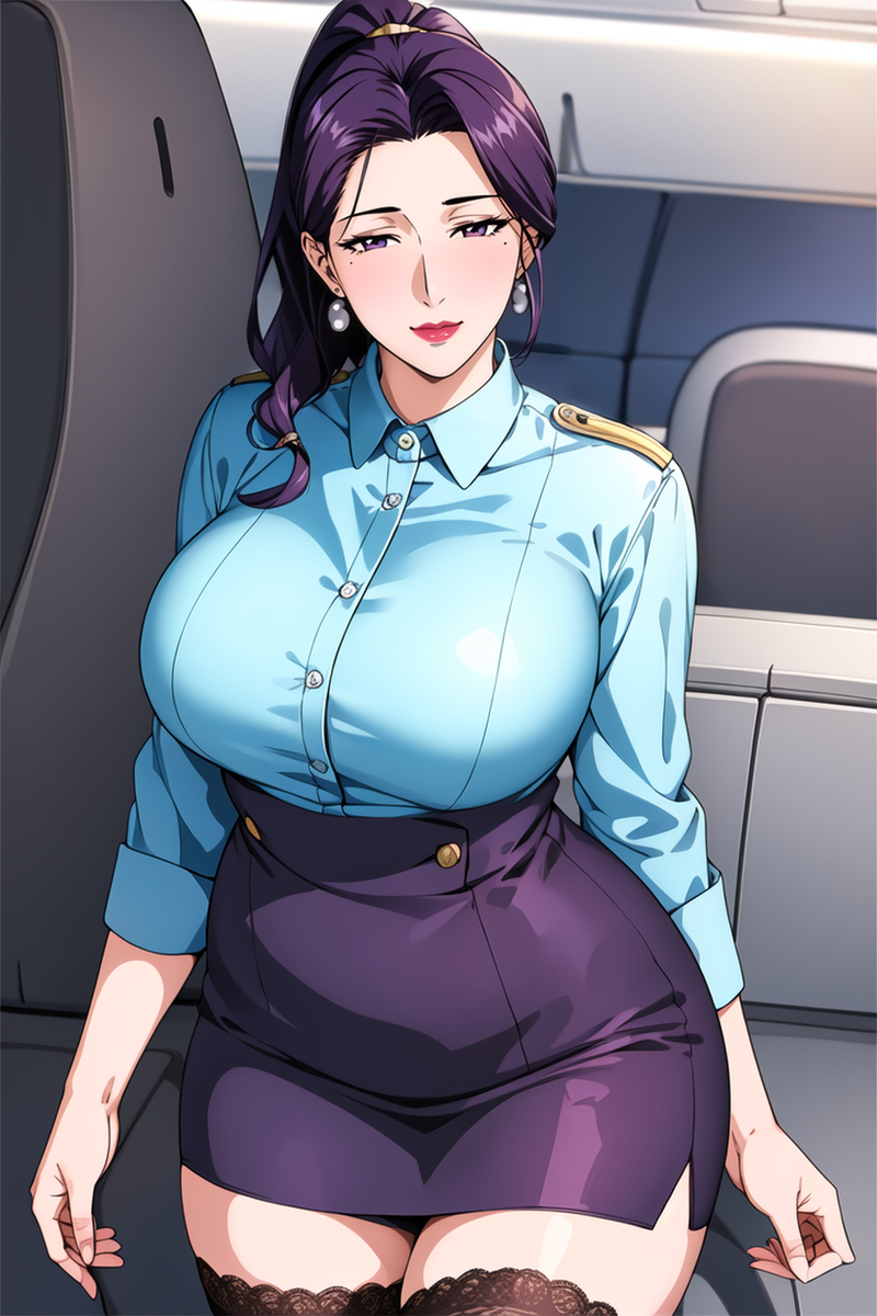 图片[18]-女警妈妈 空乘阿姨-pixiv插画-作品交流服务