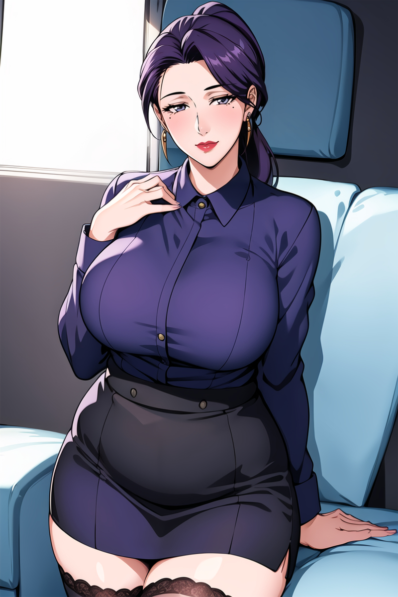 图片[19]-女警妈妈 空乘阿姨-pixiv插画-作品交流服务