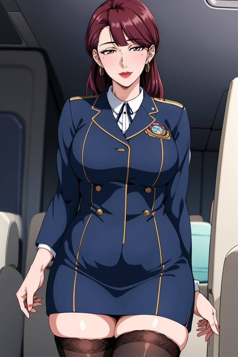 图片[21]-女警妈妈 空乘阿姨-pixiv插画-作品交流服务