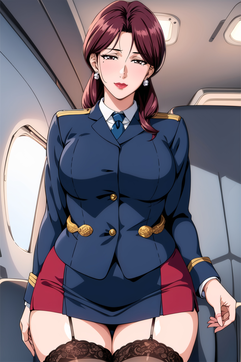 图片[23]-女警妈妈 空乘阿姨-pixiv插画-作品交流服务