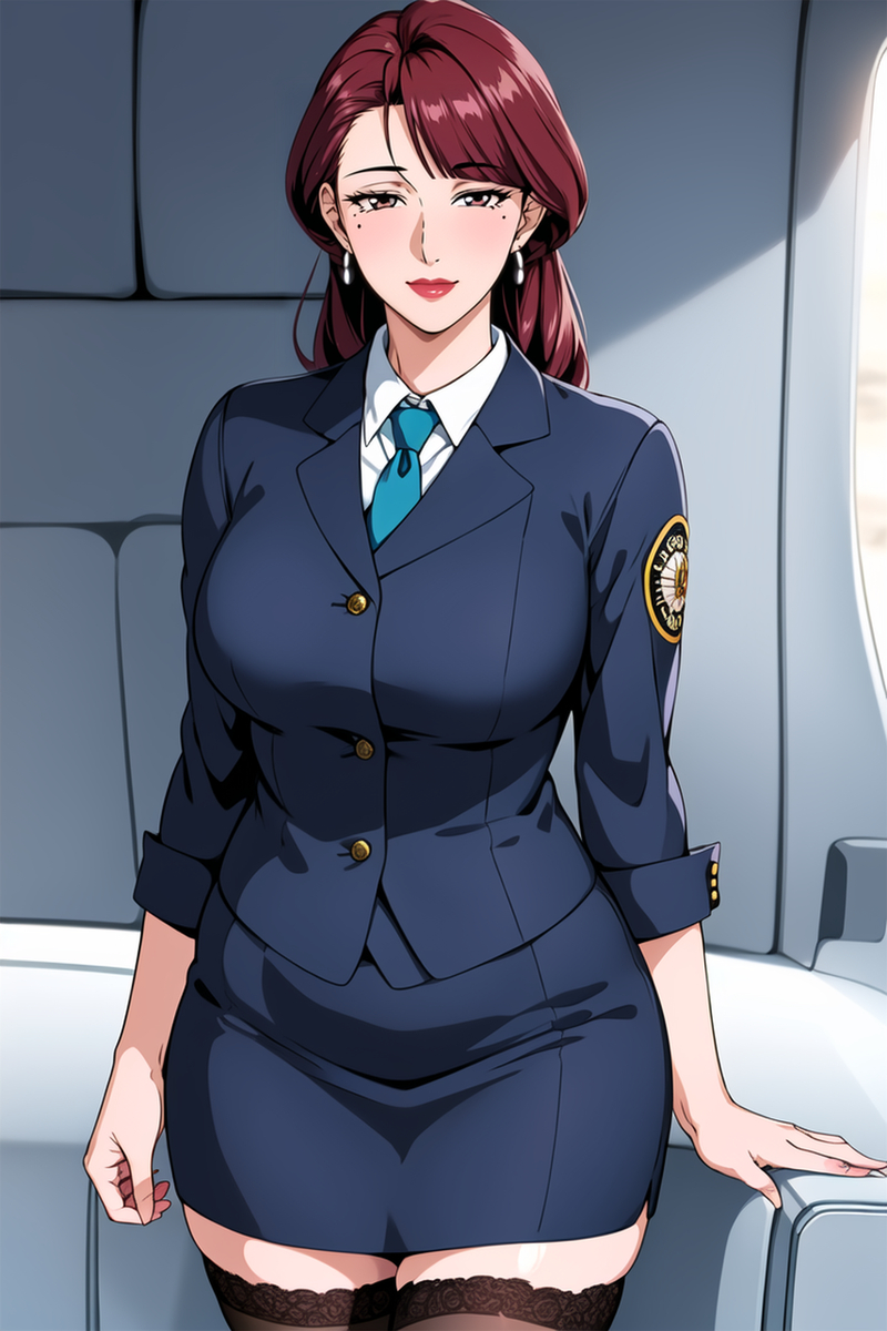 图片[26]-女警妈妈 空乘阿姨-pixiv插画-作品交流服务