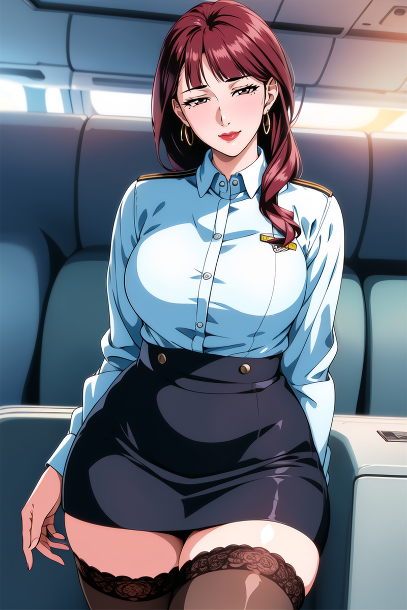 图片[29]-女警妈妈 空乘阿姨-pixiv插画-作品交流服务