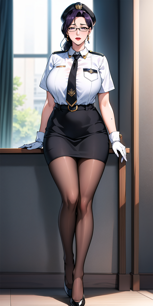 图片[8]-女警妈妈 空乘阿姨-pixiv插画-作品交流服务