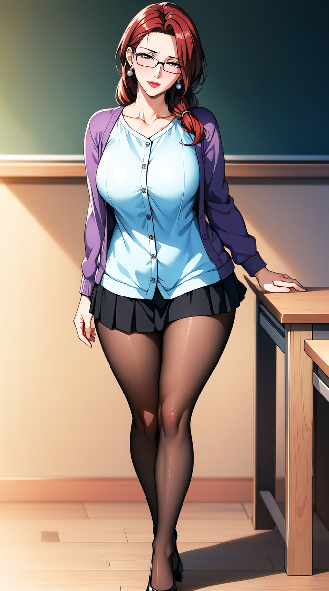 图片[13]-教师妈妈-pixiv插画-作品交流服务