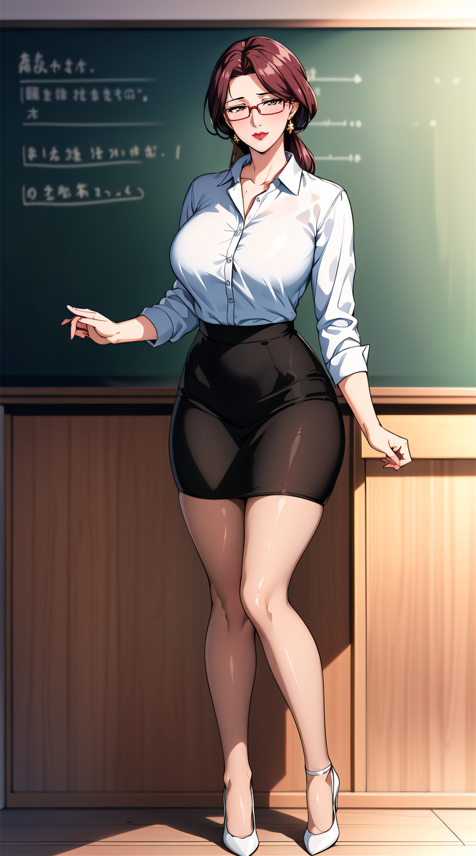 教师妈妈-pixiv插画-作品交流服务