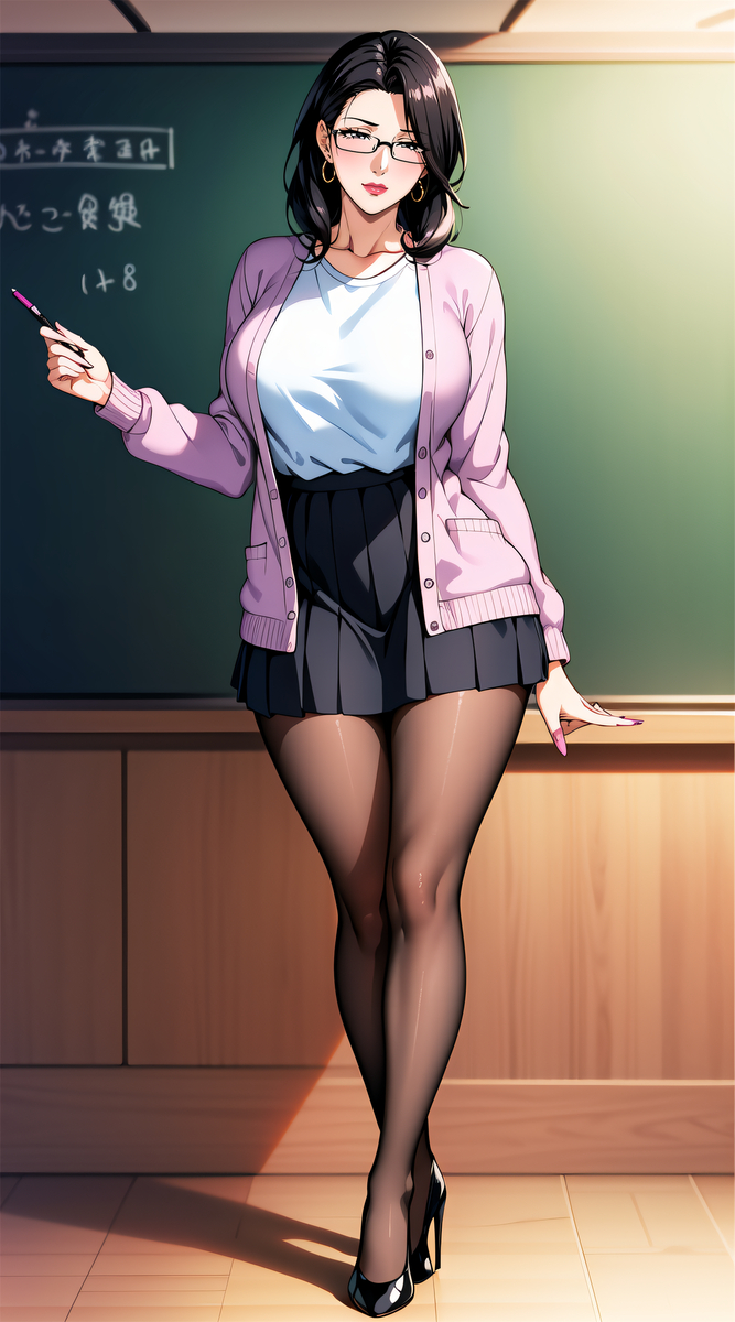 图片[5]-教师妈妈-pixiv插画-作品交流服务