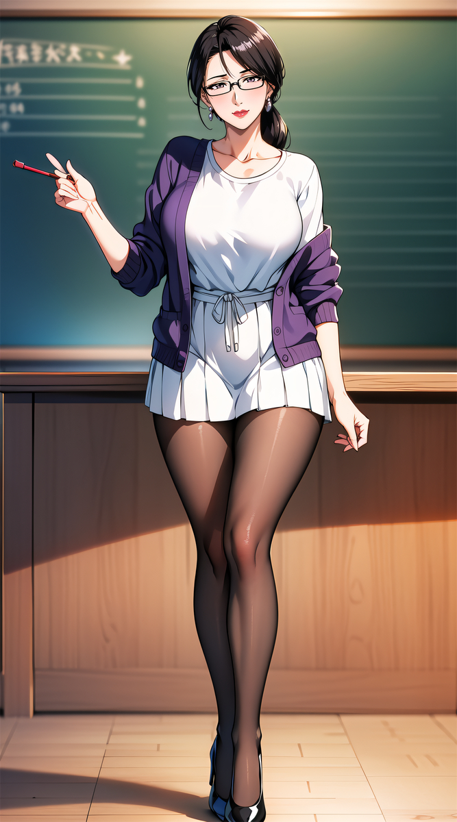 图片[9]-教师妈妈-pixiv插画-作品交流服务