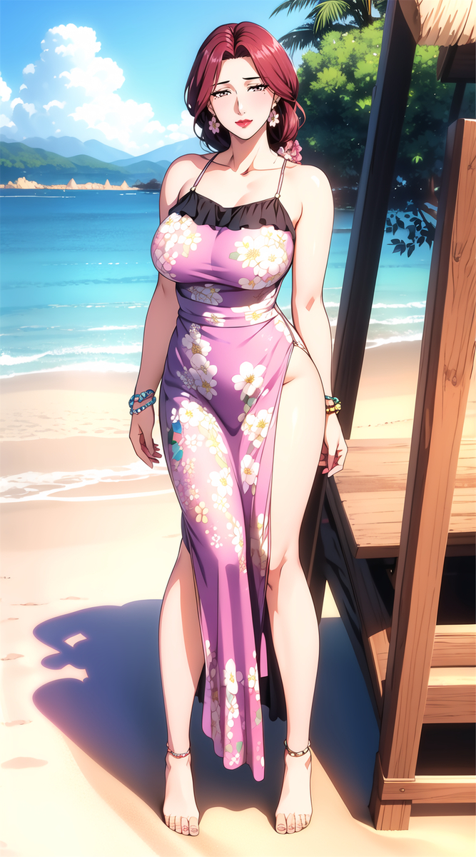 长裙妈妈-pixiv插画-作品交流服务